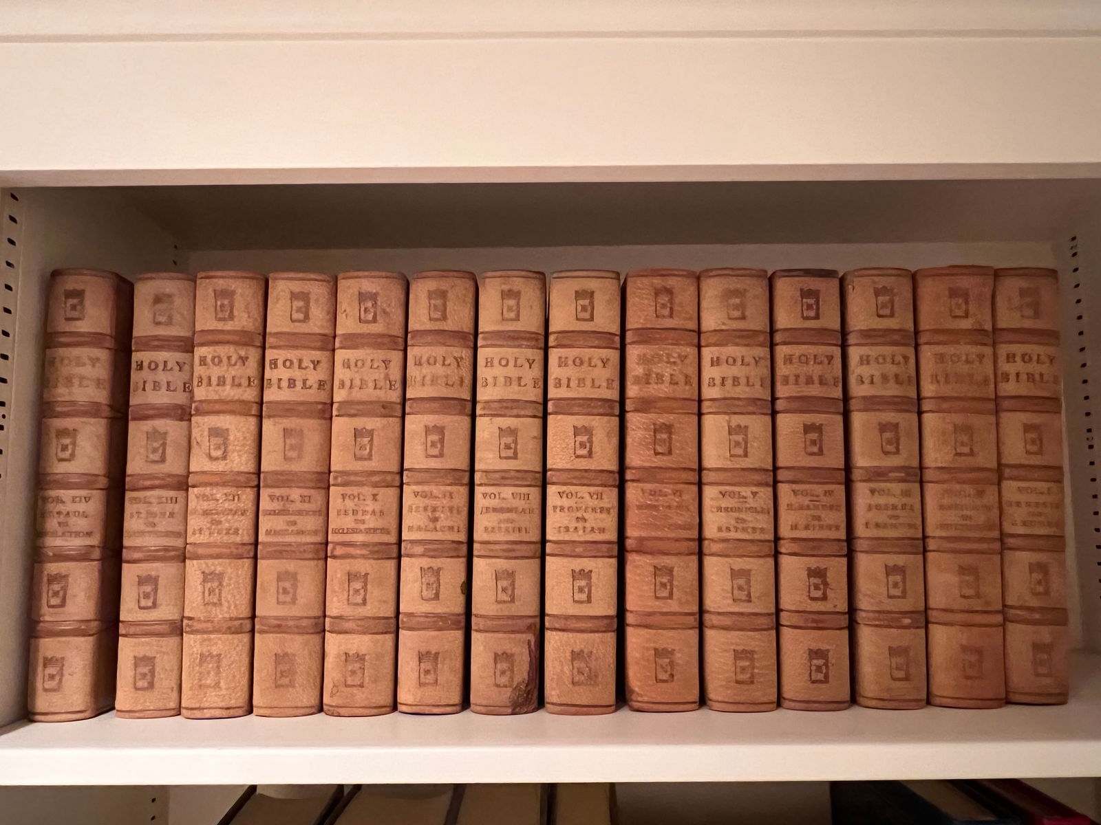 Leather Bound Holy Bible Book Set Books (1 of 10)