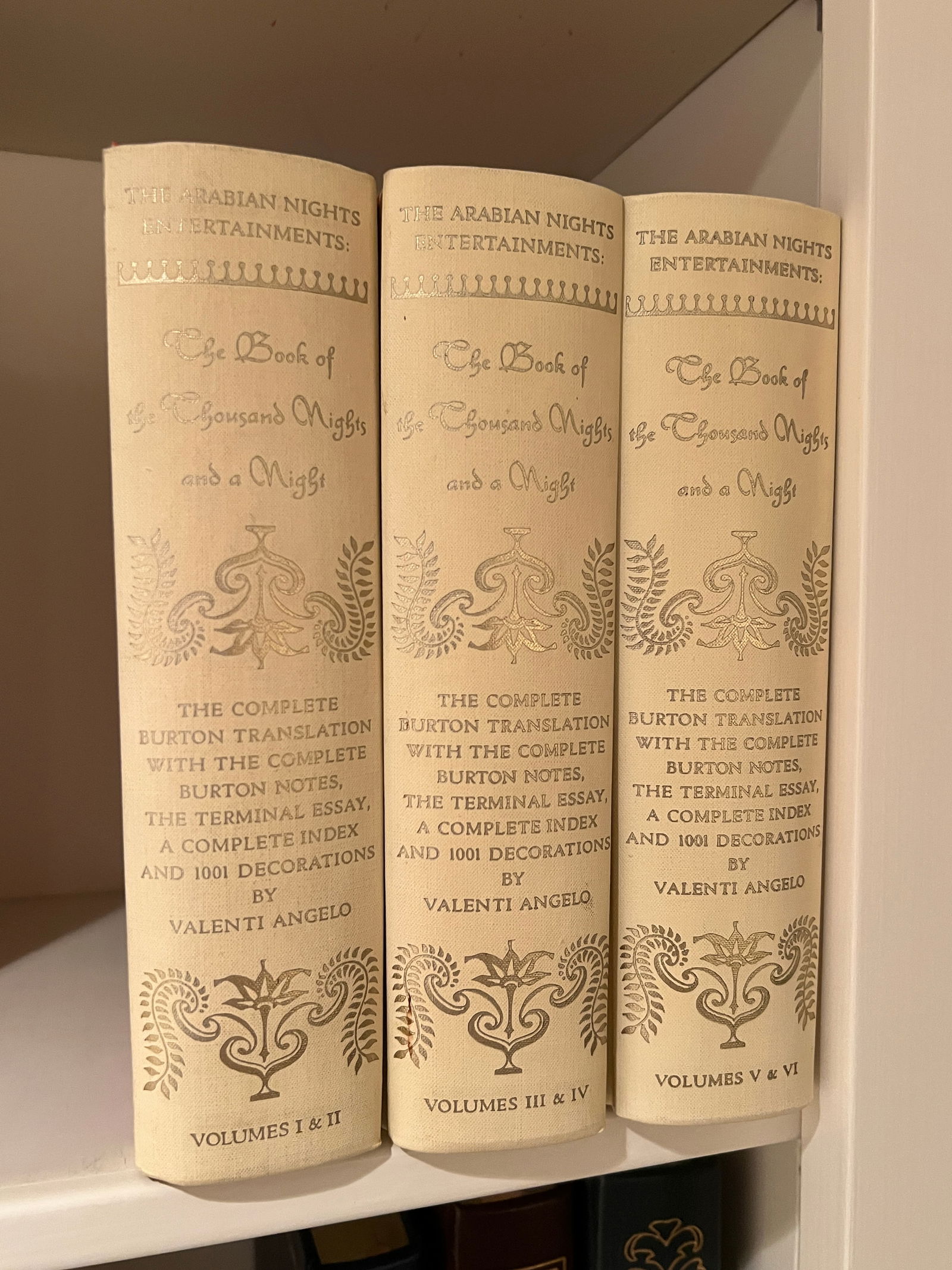 The Arabian Nights Entertainments Vintage Book Set Books (1 of 3)