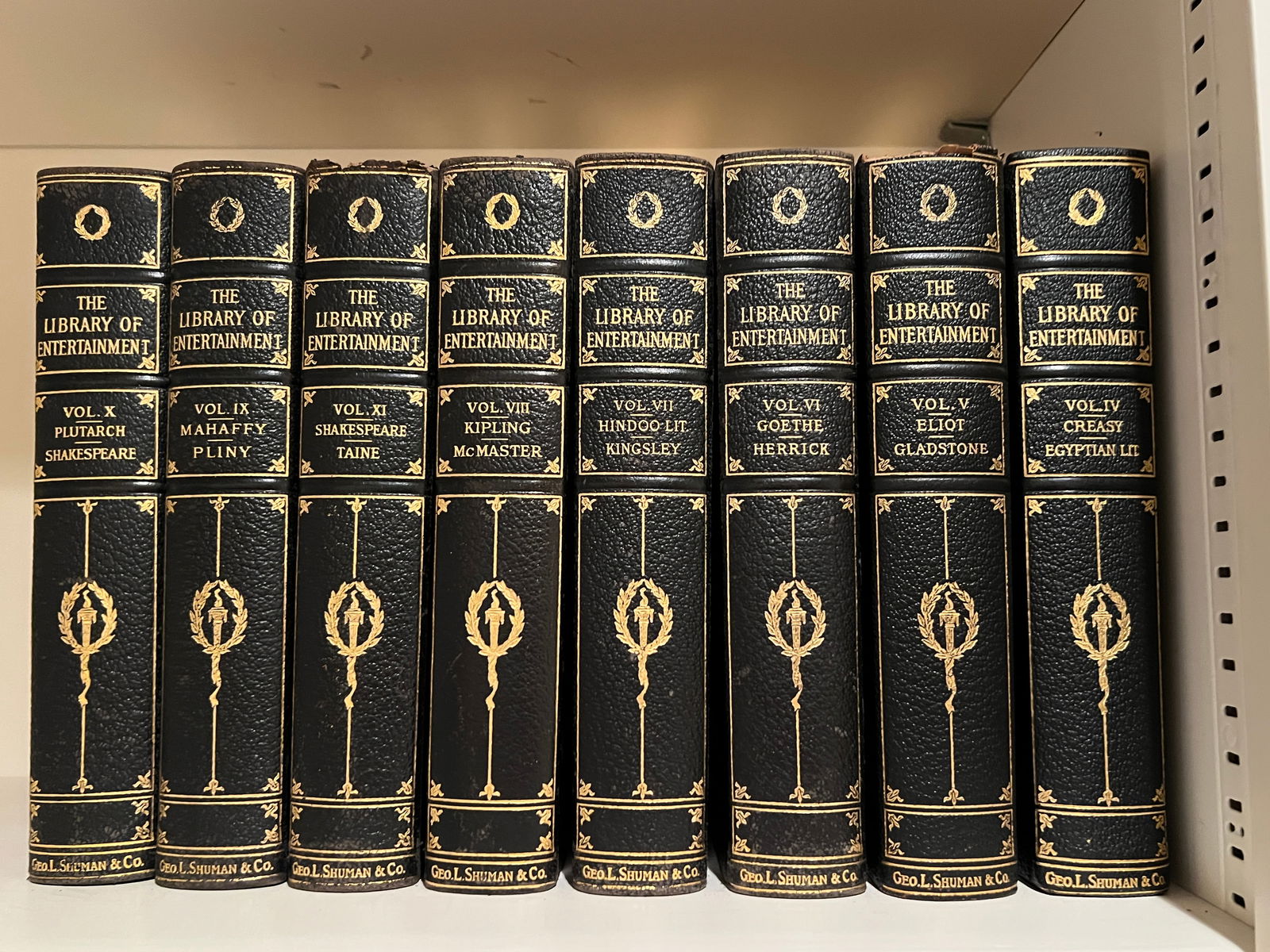 Library of Entertainment Leather Bound Books Book Set (1 of 4)