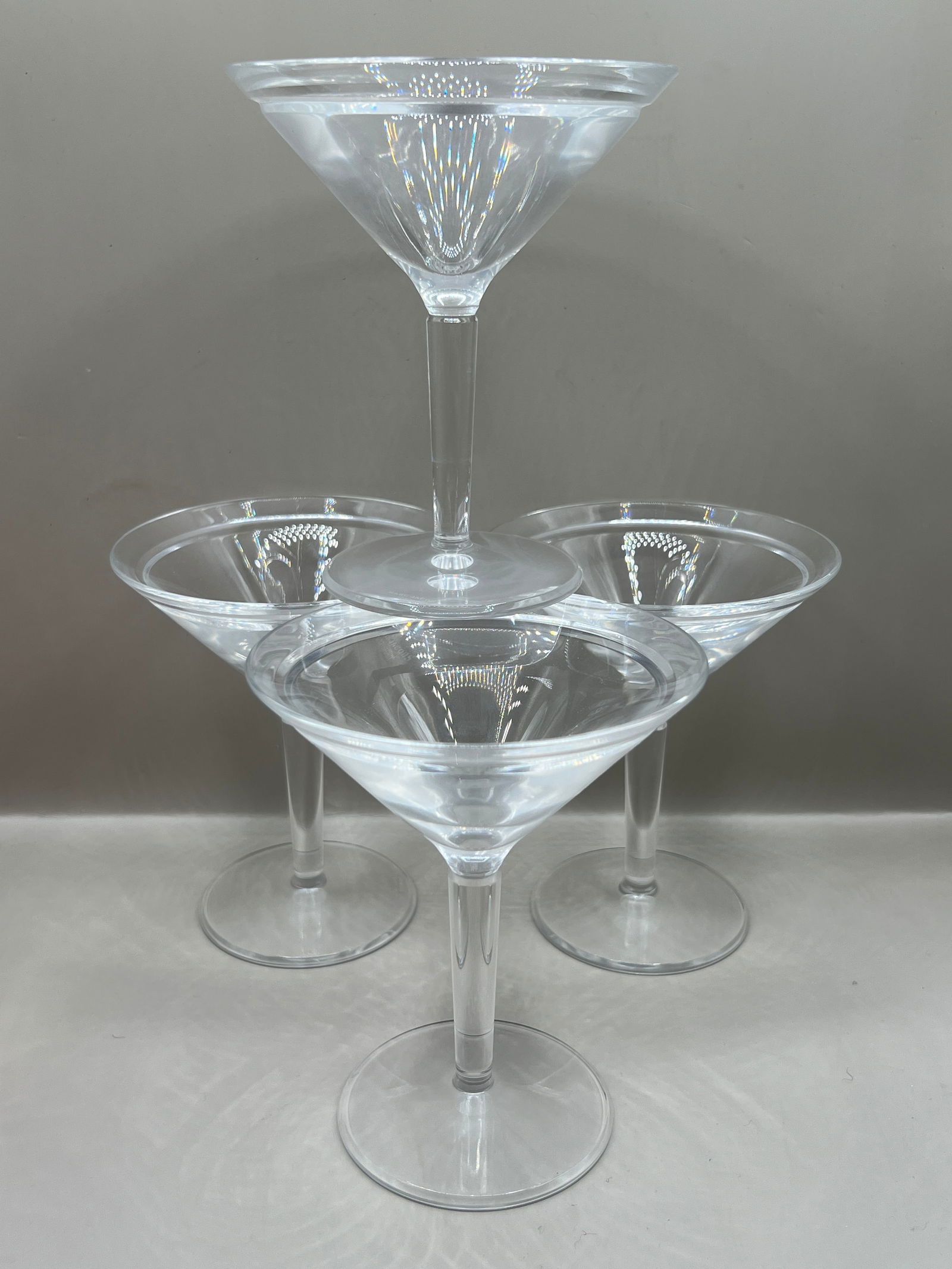 (4) David by Waterford Crystal Martini Glasses Drinking Glass (1 of 5)