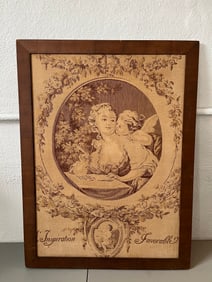 L'Inspiration Favorable Framed French Tapestry