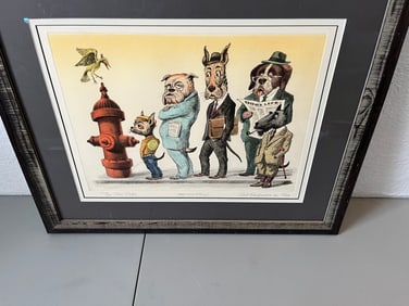 Curt Frankenstein "Slow Poke" Pencil Signed Lithograph