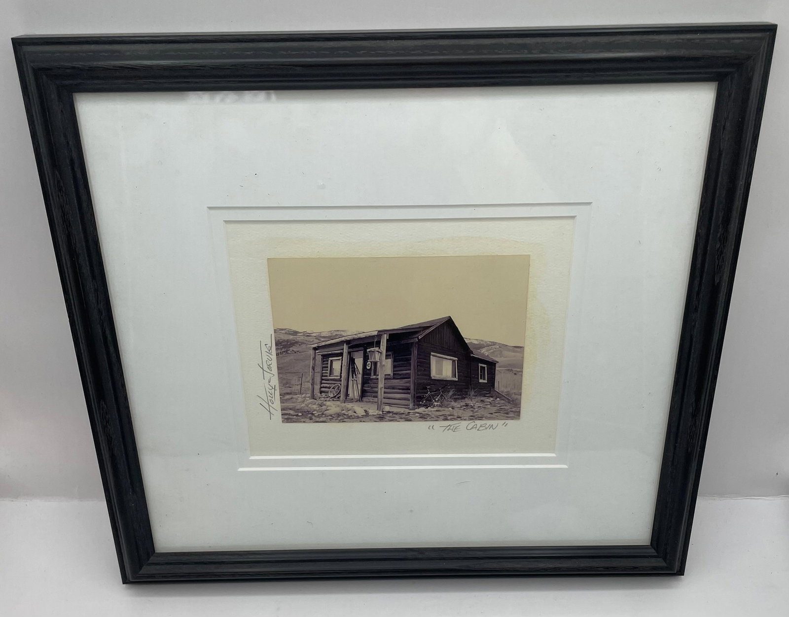 Holly Jarvis "The Cabin" Wild West Photograph, Framed: x