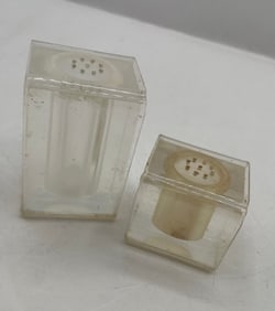 Vintage Lucite Salt & Pepper Shaker Set