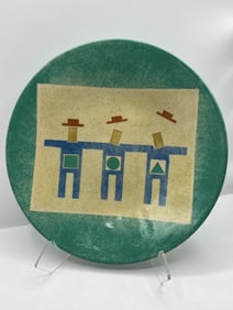 Andrew Van Assche Modernist Pottery Plate