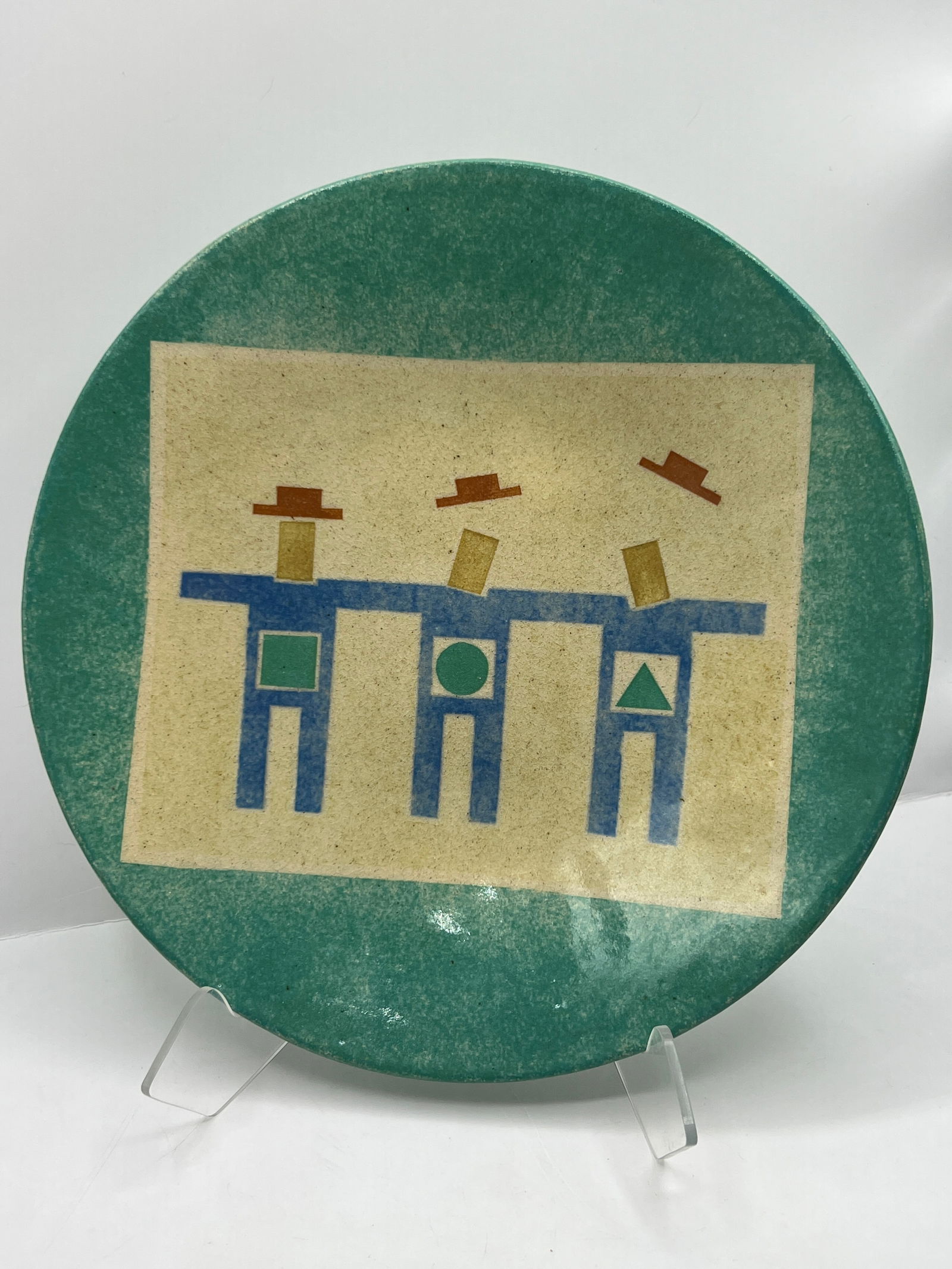 Andrew Van Assche Modernist Pottery Plate