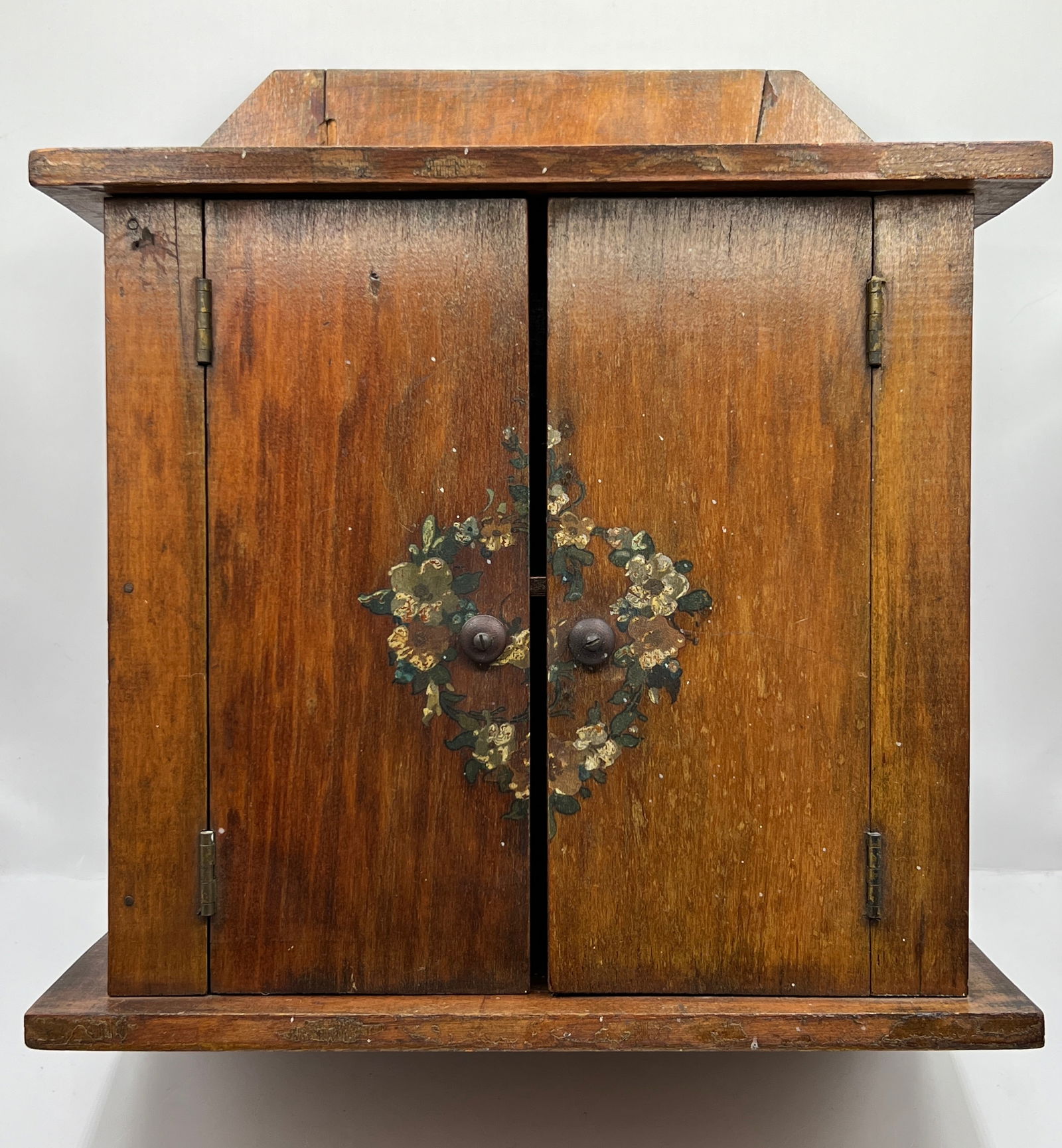 Handpainted Hanging Apothecary Wood Cabinet (1 of 11)