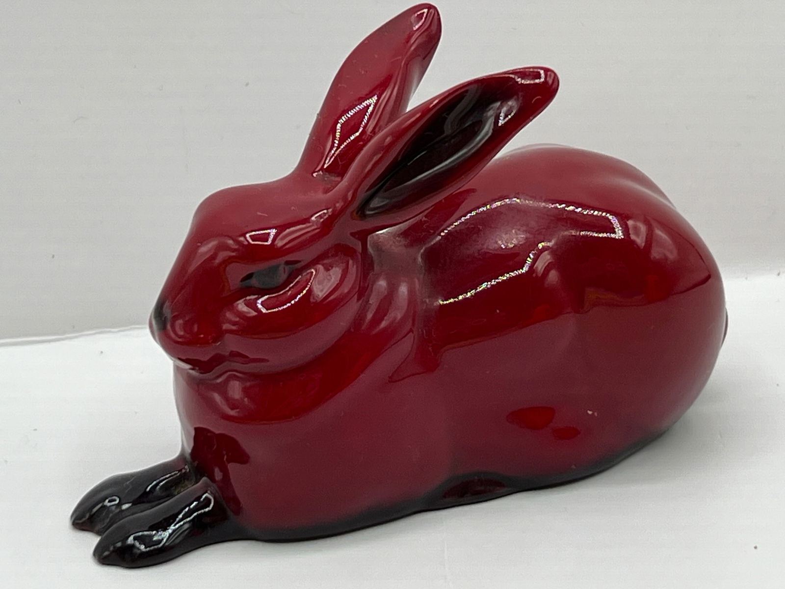Royal Doulton Flambe Large Rabbit Bunny Figurine (1 of 8)