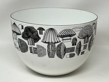 Hackman Mushroom Vintage Enamel Bowl