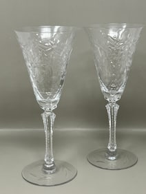 Cut Crystal Toasting Flutes