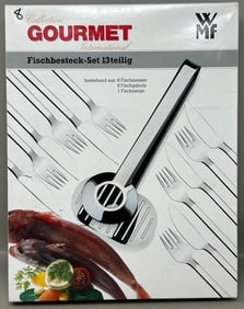 German Postmodern Fischbesteck Set Fish Serving Forks Knives Tongs
