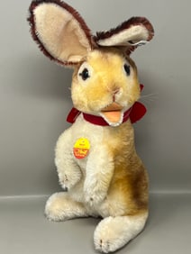 14" Steiff Manni Mohair Rabbit Doll 3020/30 Stuffed Animal Toy