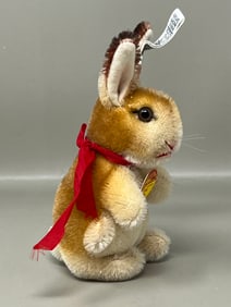 5" Steiff Manni Mohair Rabbit Doll 3020/10 Stuffed Animal Toy