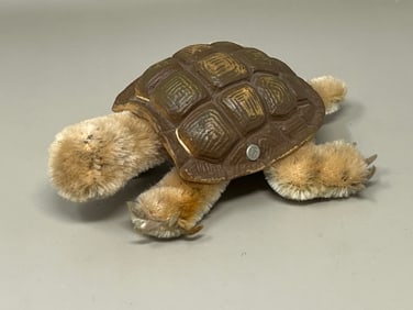 Vintage Steiff Slo Mohair Plush Doll Turtle Stuffed Animal Toy