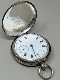 British Hallmarked Sterling Silver Pocketwatch