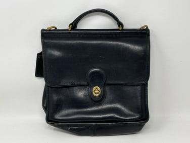 Vintage Leather Coach Handbag Purse