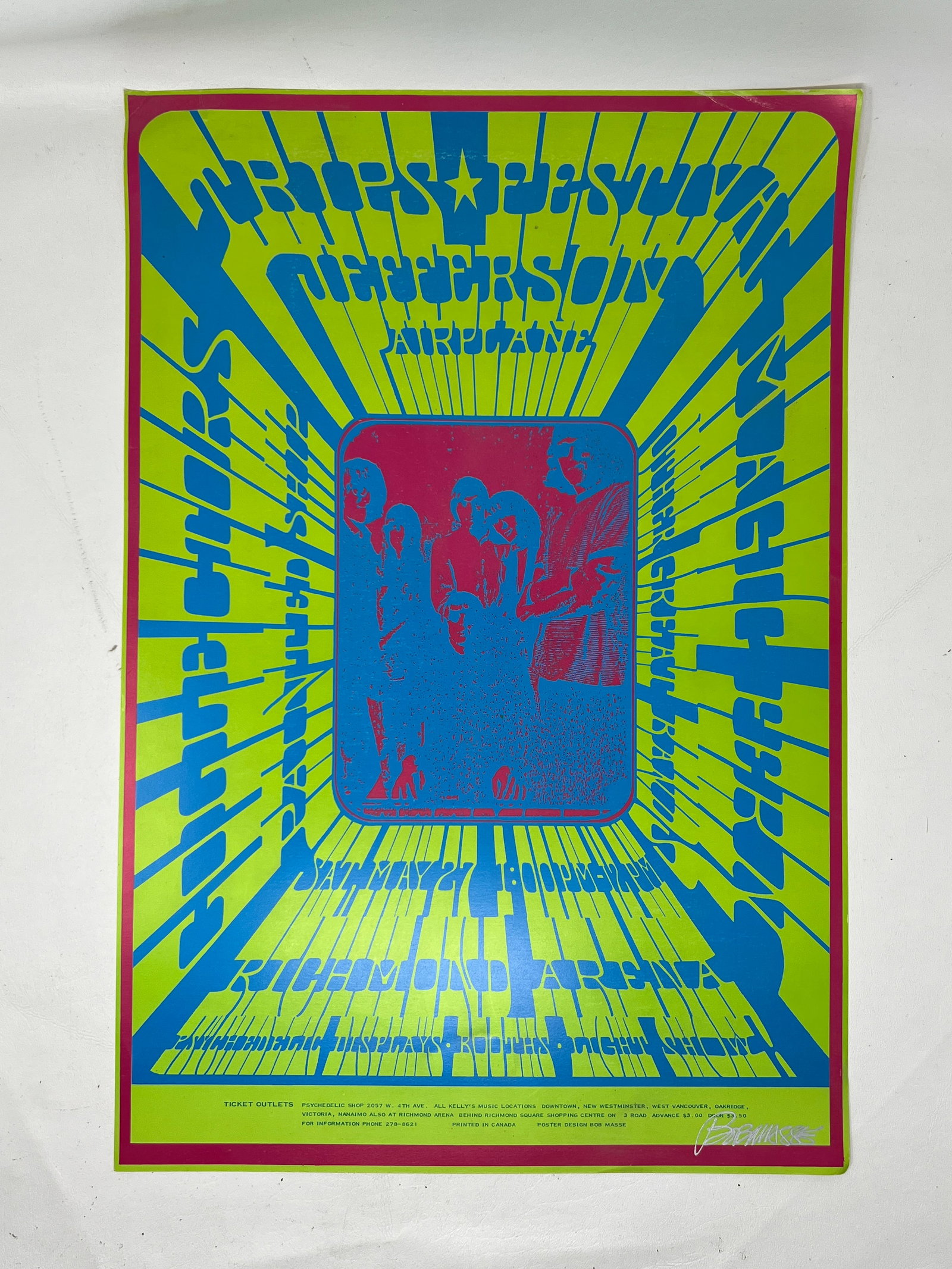 Bob Masse Signed Reprint Trips Festival Concert Poster (1 of 13)