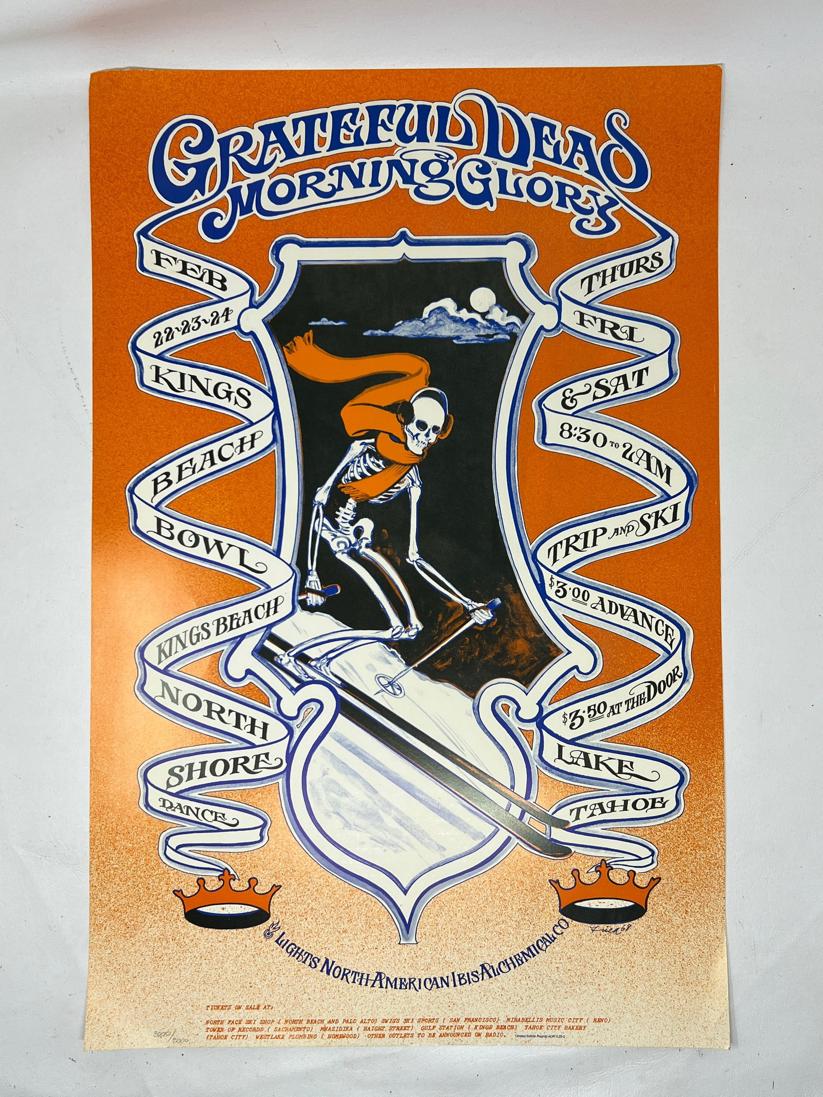 Bob Fried Grateful Dead Morning Glory Concert Poster (1 of 14)