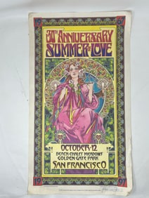 Bob Masse Signed 30th Anniversary Summer of Love Concert Poster
