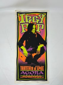 Mark Arminski Signed Iggy Pop Concert Poster