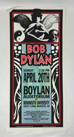 Mark Arminski Signed Bob Dylan 4:20 1997 New Jersey Concert Poster