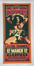 Mark Arminski Signed Red Hot Chili Peppers RHCP & Toadies Concert Poster