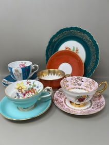 Vintage Bone China Teacups Saucers