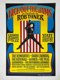 Gary Grimshaw Signed Kick Out the Jams Concert Poster