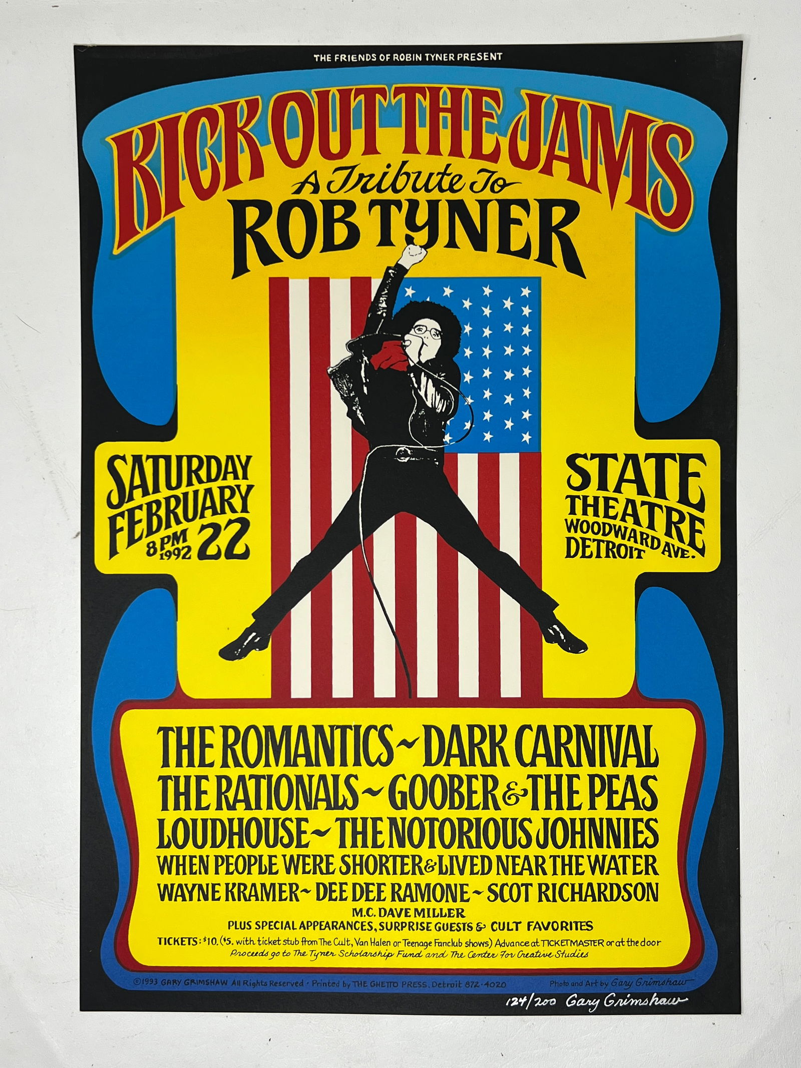 Gary Grimshaw Signed Kick Out the Jams Concert Poster (1 of 11)