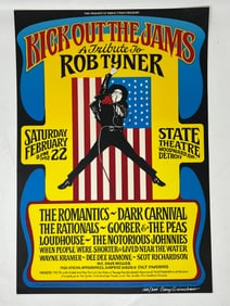 Gary Grimshaw Signed Kick Out the Jams Concert Poster