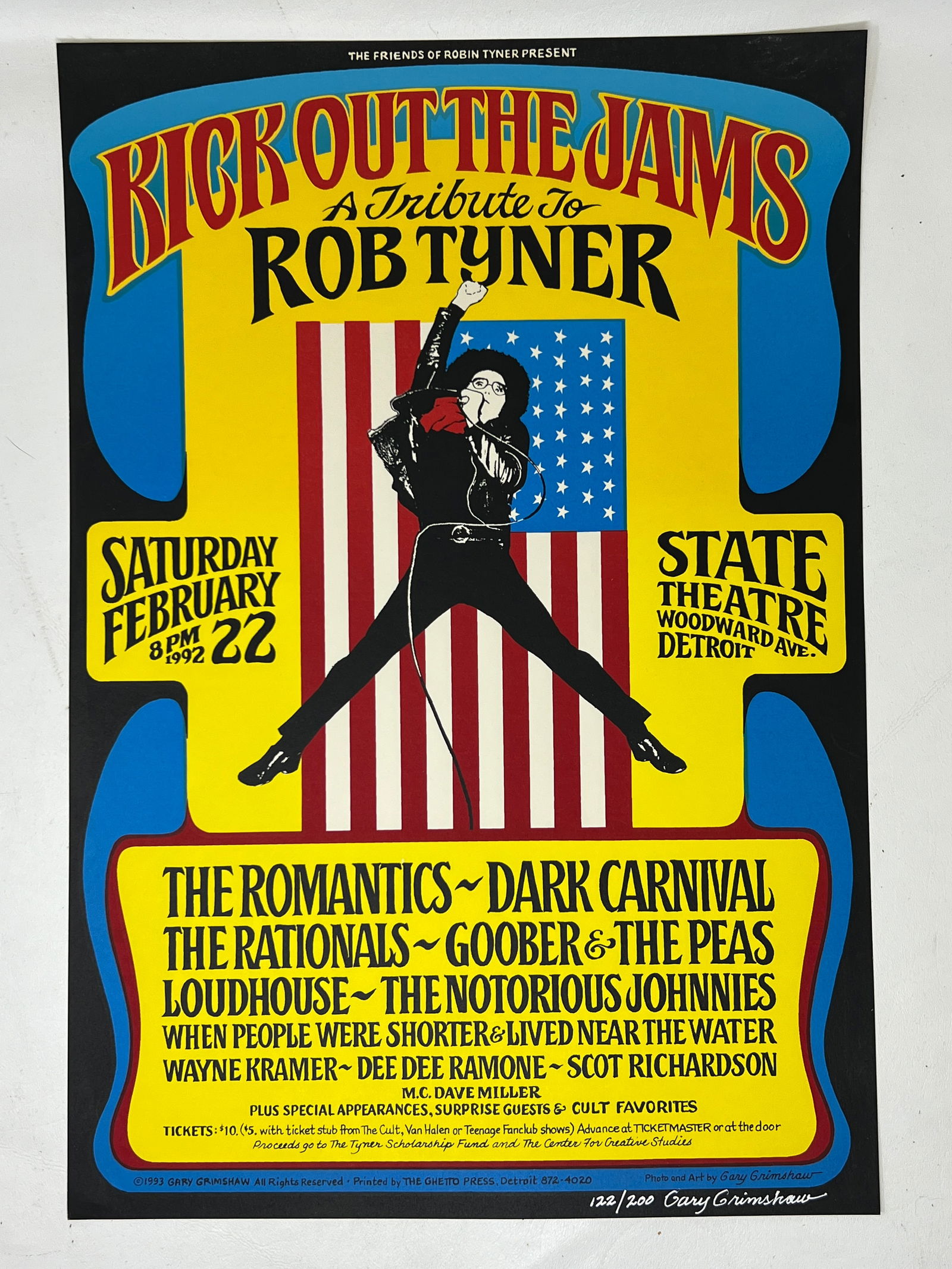 Gary Grimshaw Signed Kick Out the Jams Concert Poster (1 of 12)