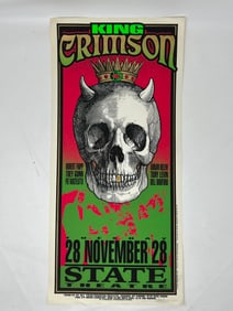 Mark Arminski Signed King Crimson State Theatre Concert Poster