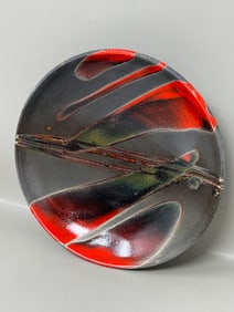 Raku Pottery Artist Signed Bowl