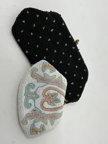 1940s Handbeaded Evening Bag Coin Purse Wallets