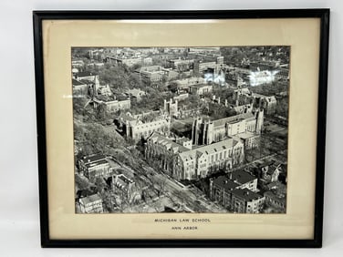 Framed U of M University of Michigan Law School 1960s Photography