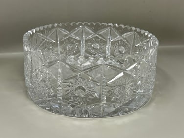 Polish Cut Crystal Bowl