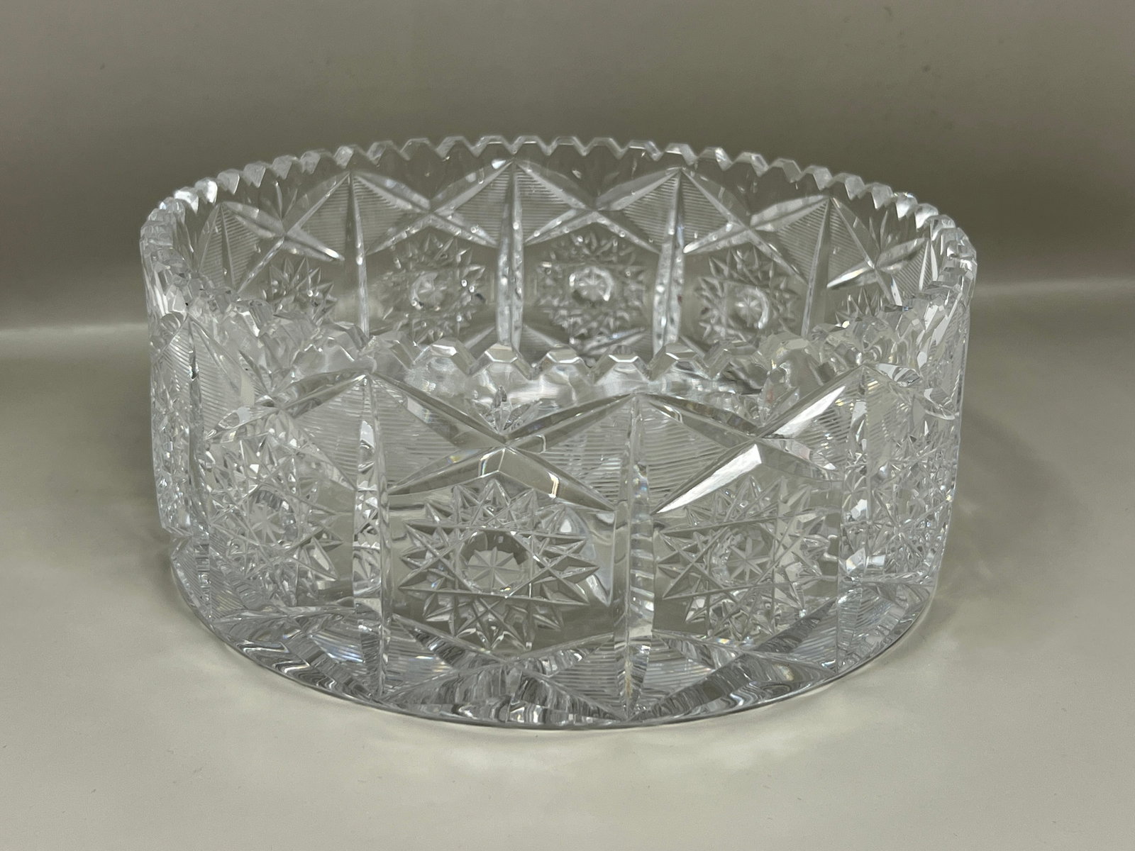 Polish Cut Crystal Bowl: stunning, no chips or flicks