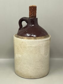 Antique Stoneware Moonshine Jug Bottle