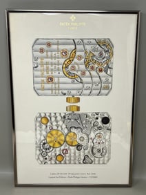 Patek Philippe Lithograph Limited Art Edition depicting Caliber 28-20/220