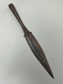 Antique Iron Spear Blade Origin Unknown