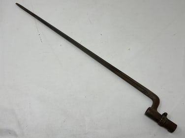 20" Four-sided Spike Antique Socket Bayonet Scabbard