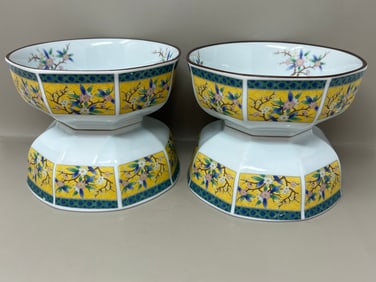 Set of Four Japanese Porcelain Bowls