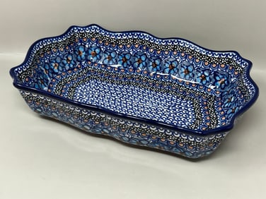 Boleslaweic Maria Iwicka Polish Pottery Rectangular Baker
