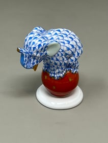 Herend Hungary Handpainted Elephant Figurine