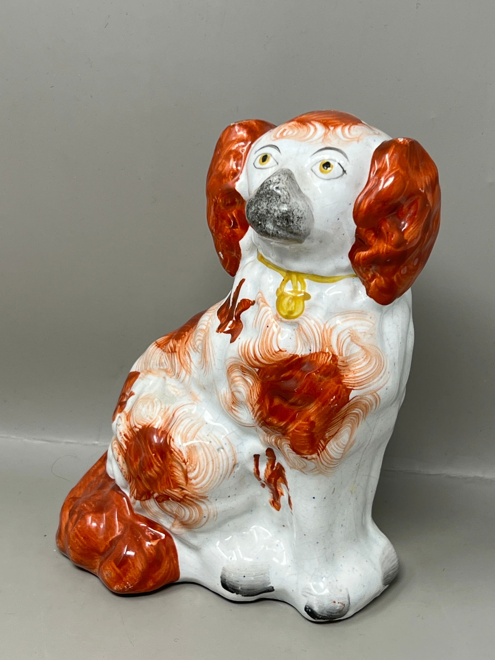 Antique 19th Century Staffordshire King Charles Cavalier Statue Figurine (1 of 10)