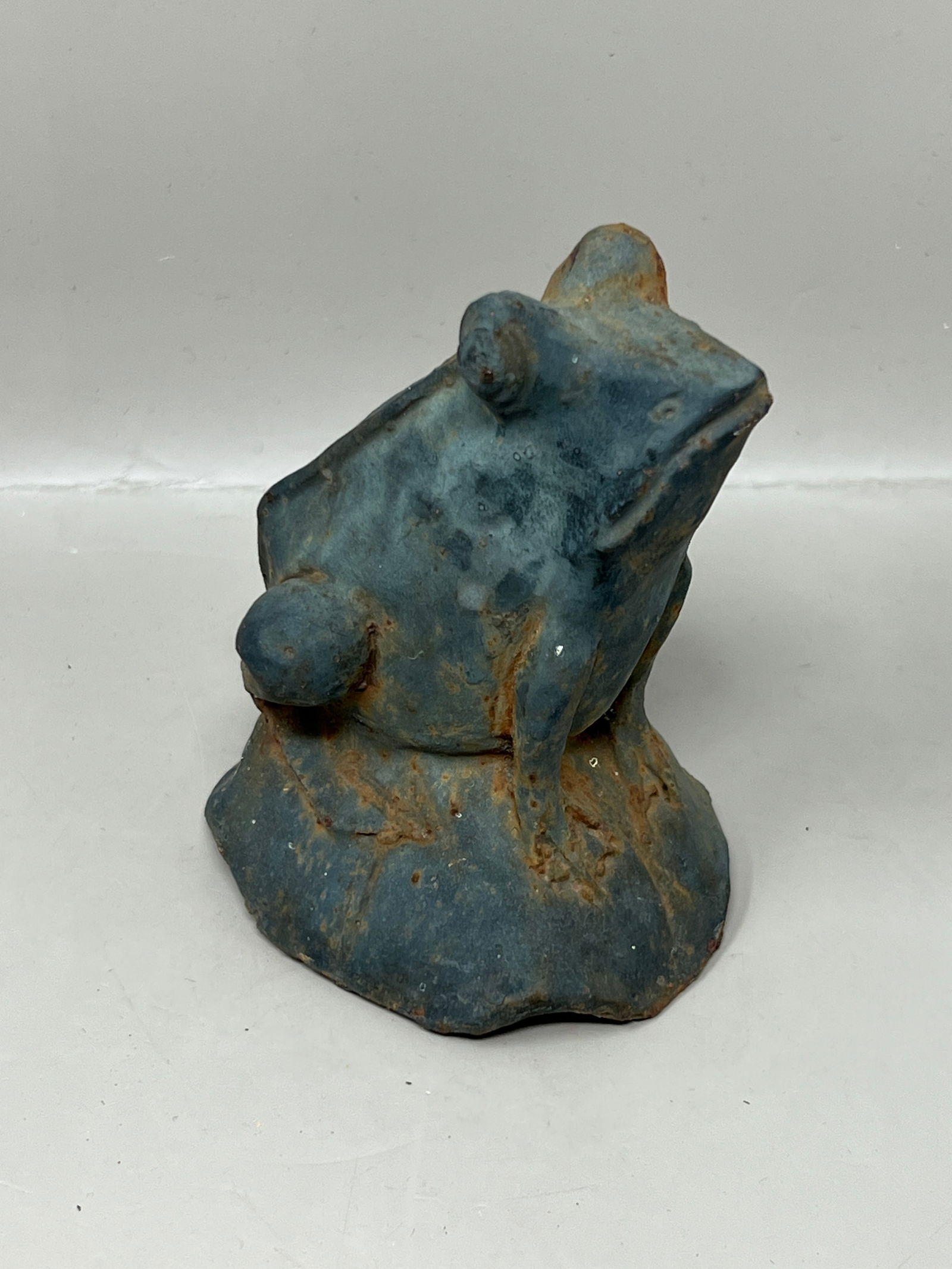 Antique Cast Iron Frog Statue Doorstop (1 of 8)
