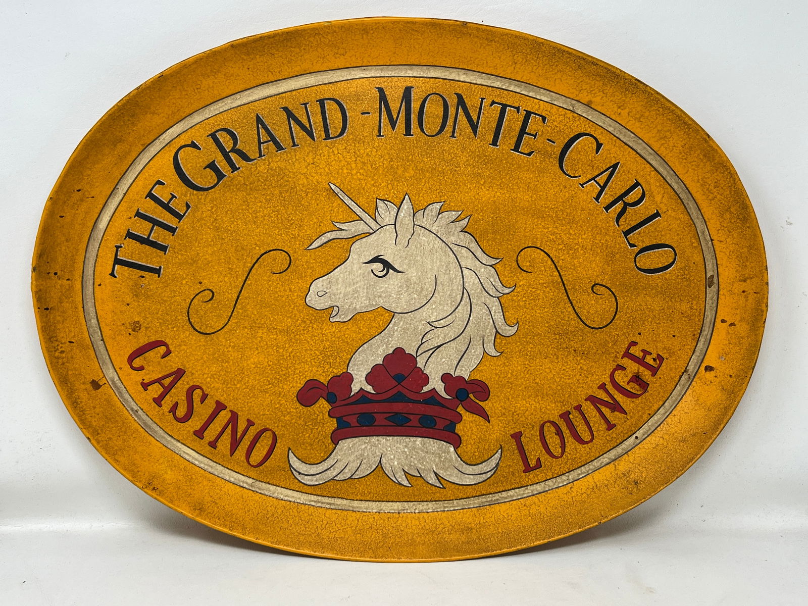 The Grand Monte Carlo Casino Lounge Decorative Metal Beverage Tray