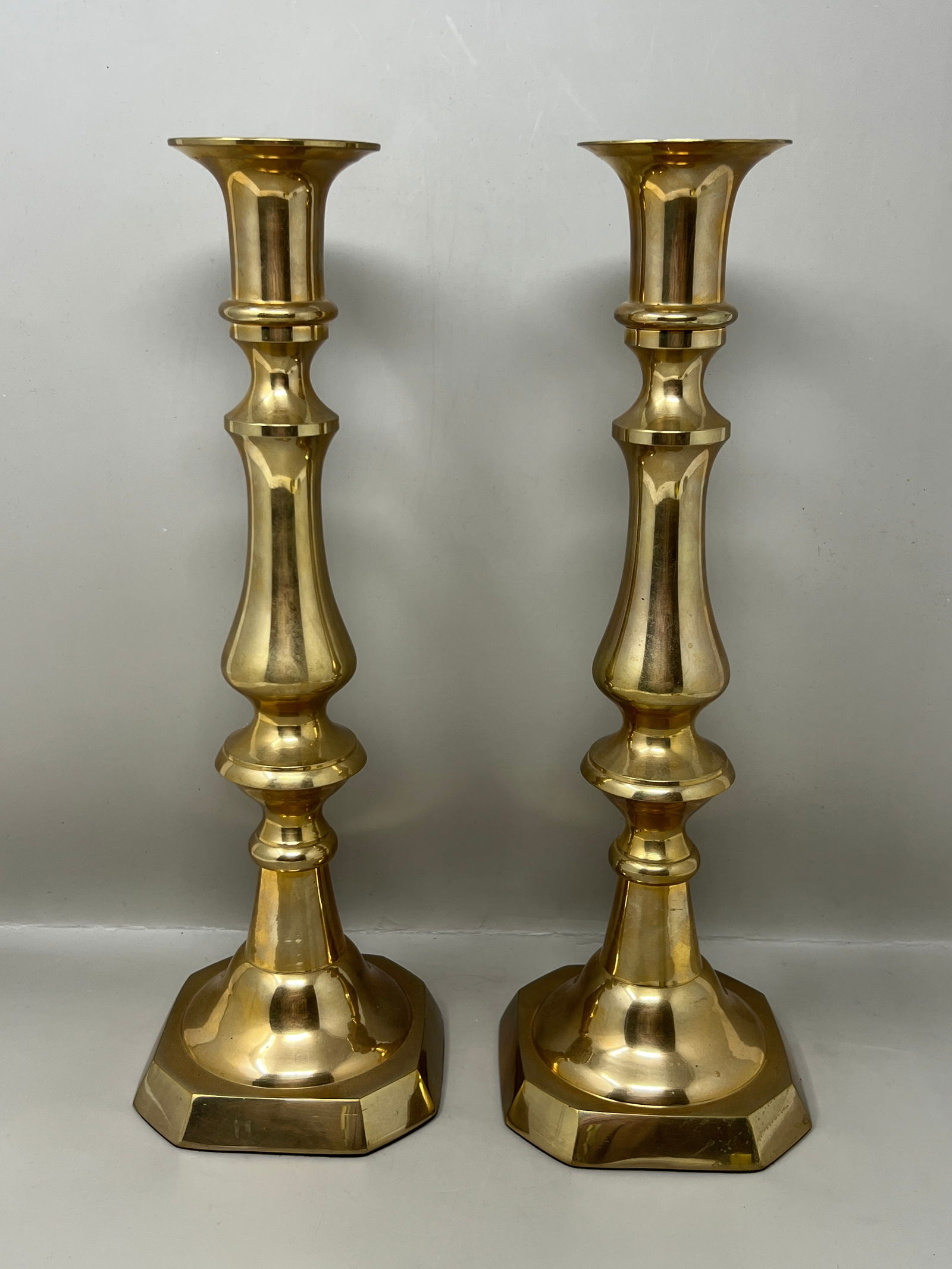 Pair of Mottahedeh Solid Brass Candlesticks Candlestick Pair (1 of 6)