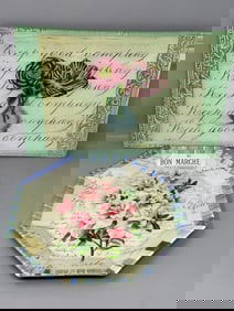 Pair of John Derian Glass Trays Handmade