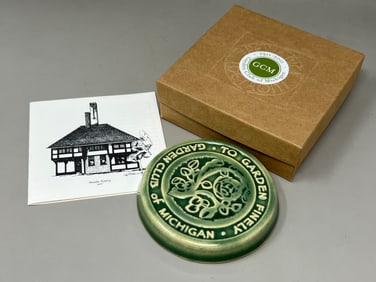 "To Garden Finely" Pewabic Pottery Tile Garden Club of Michigan